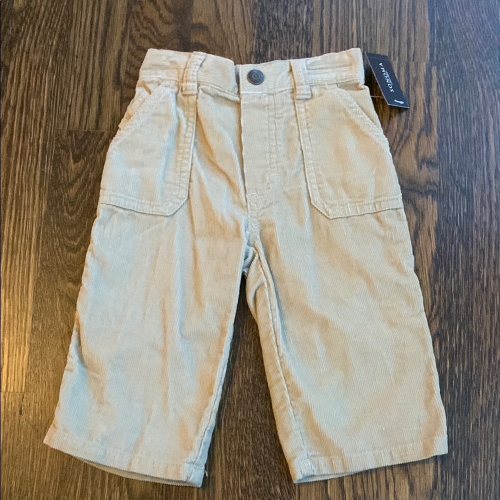 Tan Corduroy Kids Pants